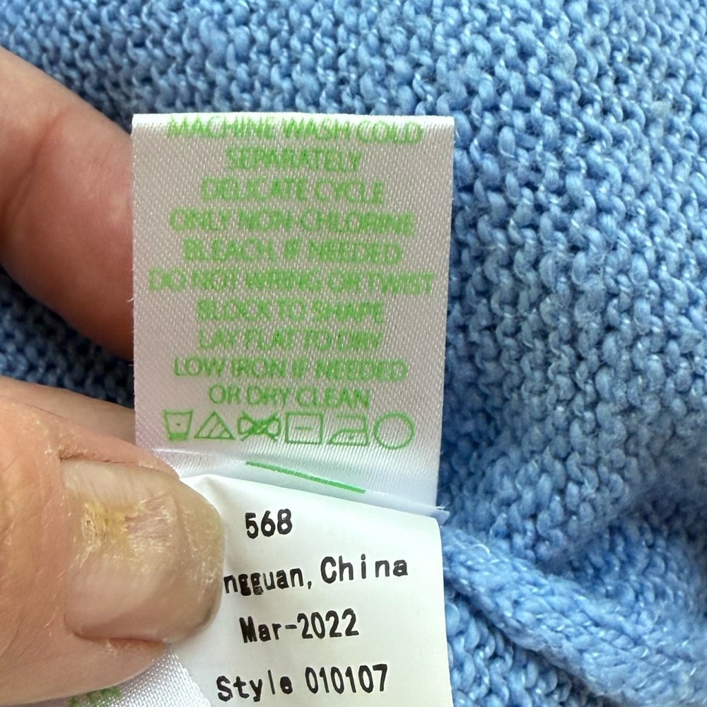 Lilly Pulitzer EUC Pippy Sweater Sun Sand Sea Intarsia Medium Coastal - Picture 9 of 9